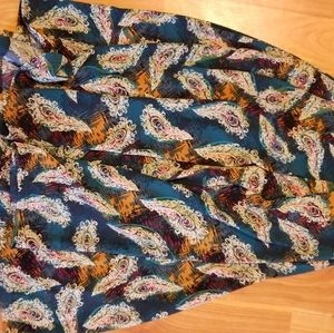 Lularoe medium peacock feather skirt